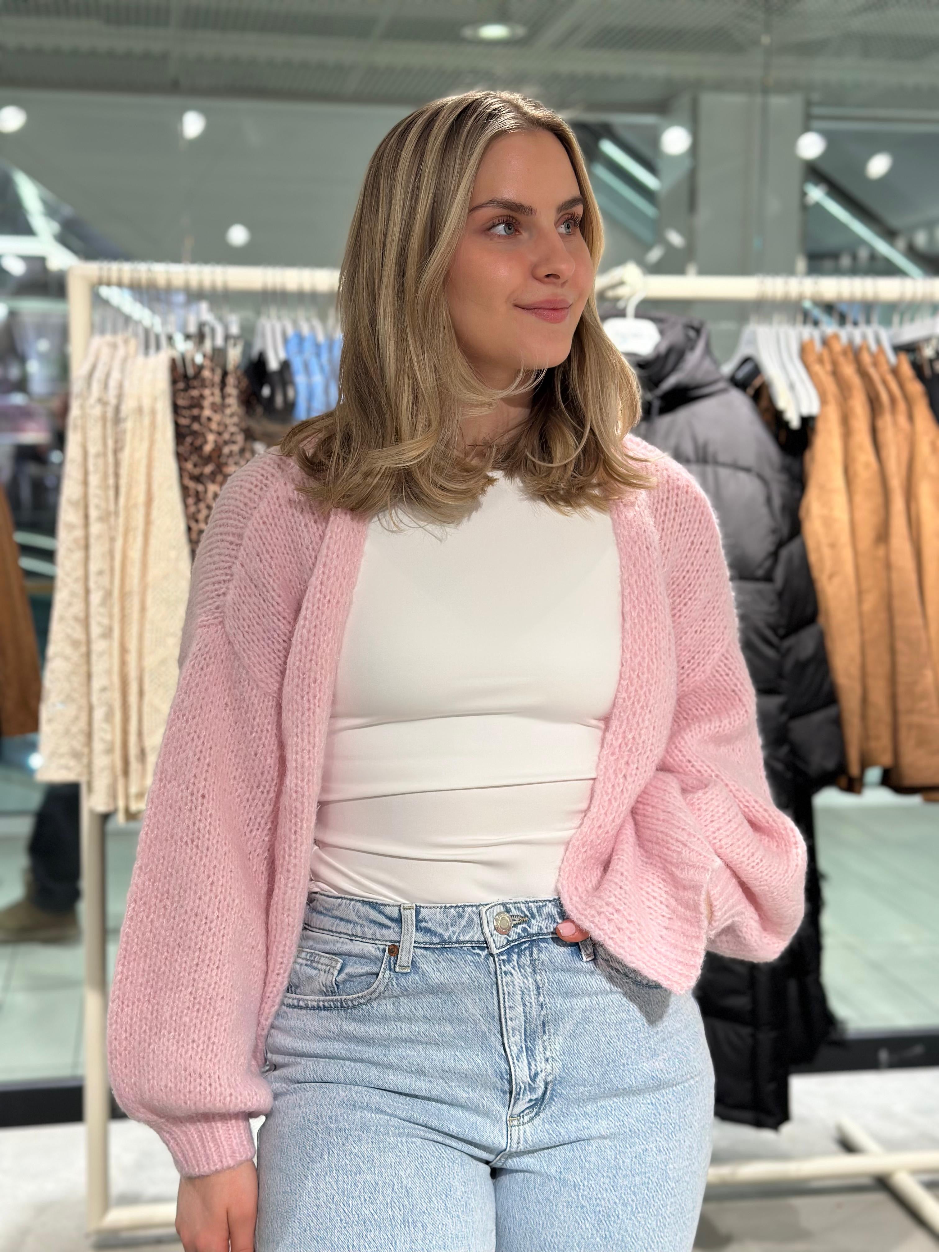 VMMAYBE Knit Cardigan - Parfait Pink